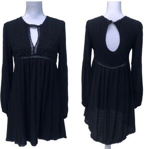Patrons Peace goth boho dark Cottagecore dress XS